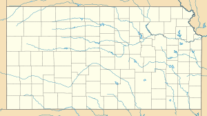 Location map of Kansas, USA