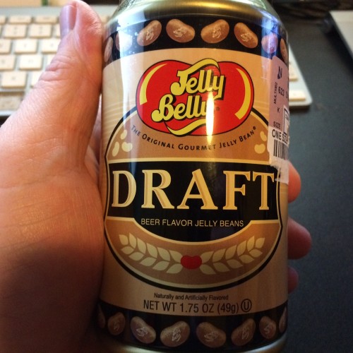 Jelly Belly Beer Flavored Jelly Beans. Tomorrow, I'll find out what they taste like. :-)